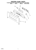 CONTROL PANEL Diagram and Parts List for KEMC378KSS0  KitchenAid Microwave Oven Combo