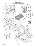 UNIT Diagram and Parts List for 4YED27DQDW00  Whirlpool Refrigerator