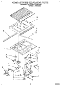 COMPARTMENT SEPARATOR Diagram and Parts List for ET18LKXAN01  Whirlpool Refrigerator