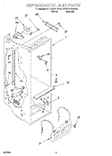 REFRIGERATOR LINER Diagram and Parts List for 4YED25PWDW01  Whirlpool Refrigerator