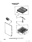 DISHRACK Diagram and Parts List for SHU30041  Whirlpool Dishwasher
