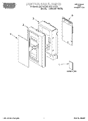 CONTROL PANEL, LITERATURE Diagram and Parts List for MHE13XHB0  Roper Microwave