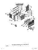 CABINET Diagram and Parts List for BHAC0700XS0  Whirlpool Air Conditioner