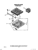 DISHRACK Diagram and Parts List for WU3000X1  Roper Dishwasher