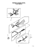 WIRING HARNESS Diagram and Parts List for KEMI300WBL2  KitchenAid Microwave Oven Combo