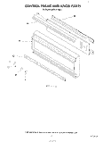 CONTROL FRAME AND KNOB Diagram and Parts List for KEBI171SBL0  KitchenAid Wall Oven