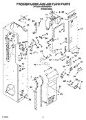 Part Location Diagram of 2306050 Whirlpool COVER-EVAP