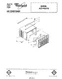 CABINET Diagram and Parts List for ACP492XT0  Whirlpool Air Conditioner