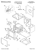 OVEN, LITERATURE Diagram and Parts List for KDRP407HSS0  KitchenAid Range