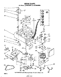 DRIVE Diagram and Parts List for LA7005XMW0  Whirlpool Washer