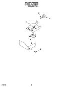 PUMP PARTS Diagram and Parts List for KUIA15NRHS5  KitchenAid Ice Maker