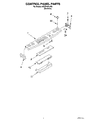 CONTROL PANEL PARTS Diagram and Parts List for KGRC608LSS0  KitchenAid Range