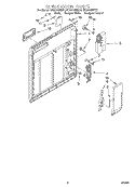 INNER DOOR Diagram and Parts List for DU927QWDB1  Whirlpool Dishwasher