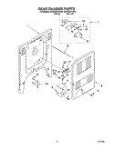 REAR CHASSIS Diagram and Parts List for KERC601HBT5  KitchenAid Range
