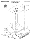 CABINET Diagram and Parts List for KSRB25QDBL02  KitchenAid Refrigerator