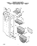 FREEZER LINER Diagram and Parts List for ED25DWXTG04  Whirlpool Refrigerator