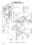 CABINET Diagram and Parts List for ET16JM1MWR2  Whirlpool Refrigerator