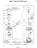30387 PUMP AND MOTOR Diagram and Parts List for DU4003XL1  Whirlpool Dishwasher