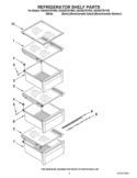 REFRIGERATOR SHELF PARTS Diagram and Parts List for GSS30C7EYF02  Whirlpool Refrigerator