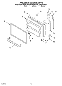 FREEZER DOOR Diagram and Parts List for KTRS22ELBT00  KitchenAid Refrigerator