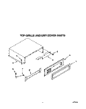 CABINET TRIM AND BREAKER TRIM, TOP Diagram and Parts List for KSSS36DAX04  KitchenAid Refrigerator
