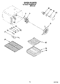 OVEN PARTS Diagram and Parts List for YKGRC608LS0  KitchenAid Range