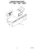 Part Location Diagram of W10078233 Whirlpool PANEL-CNTL