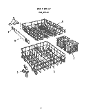 RACK Diagram and Parts List for 8565L40  Roper Dishwasher