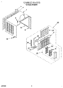 CABINET Diagram and Parts List for ACU082XD1  Whirlpool Air Conditioner