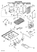 UNIT PARTS Diagram and Parts List for GC3SHEXNQ04  Whirlpool Refrigerator