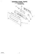 CONTROL PANEL Diagram and Parts List for KEMS308GSS2  KitchenAid Microwave Oven Combo