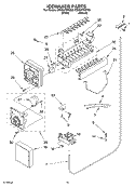 ICEMAKER PARTS, PARTS NOT ILLUSTRATED Diagram and Parts List for CS25AFXKQ03  Crosley Refrigerator