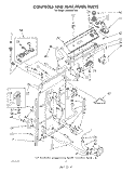 CONTROLS AND REAR PANEL Diagram and Parts List for LA6888XTF0  Whirlpool Washer