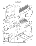 UNIT Diagram and Parts List for EB19ZKXRWR1  Whirlpool Refrigerator