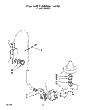 FILL AND OVERFILL Diagram and Parts List for KUDB22HT1  KitchenAid Dishwasher