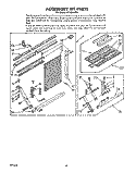 ACCESSORY Diagram and Parts List for AC1854XT0  Whirlpool Air Conditioner