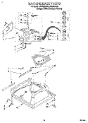 MACHINE BASE Diagram and Parts List for LSC9355BQ0  Whirlpool Washer