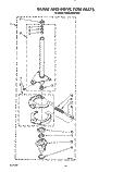 BRAKE AND DRIVE TUBE Diagram and Parts List for KAWL400WWH1  KitchenAid Washer