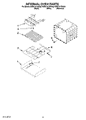 INTERNAL OVEN PARTS Diagram and Parts List for KEBK101SSS00  KitchenAid Wall Oven