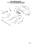 TOP VENTING, OPTIONAL Diagram and Parts List for GBD277PDS8  Whirlpool Wall Oven