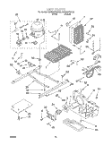 UNIT Diagram and Parts List for KSRE22FHBT00  KitchenAid Refrigerator