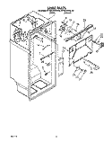 LINER Diagram and Parts List for KTRS22KXAL20  KitchenAid Refrigerator