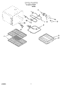 OVEN PARTS, MISCELLANEOUS PARTS Diagram and Parts List for IJP85801  Inglis Range