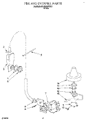 FILL AND OVERFILL Diagram and Parts List for KUDD230YWH1  KitchenAid Dishwasher
