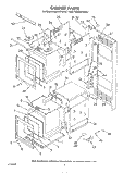 CABINET Diagram and Parts List for KEBS276SBL1  KitchenAid Wall Oven