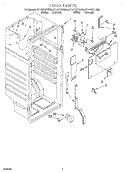 Part Location Diagram of 2178975 Whirlpool COVER-DUCT
