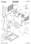 UNIT PARTS Diagram and Parts List for CA12WRP2  Crosley Air Conditioner