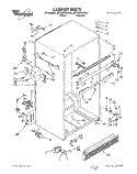 CABINET Diagram and Parts List for 3ET18ZKXAN00  Whirlpool Refrigerator
