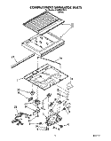 COMPARTMENT SEPARATOR Diagram and Parts List for ET18RKXYN10  Whirlpool Refrigerator