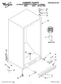 CABINET, LITERATURE Diagram and Parts List for EL7ATRRKS01  Whirlpool Refrigerator